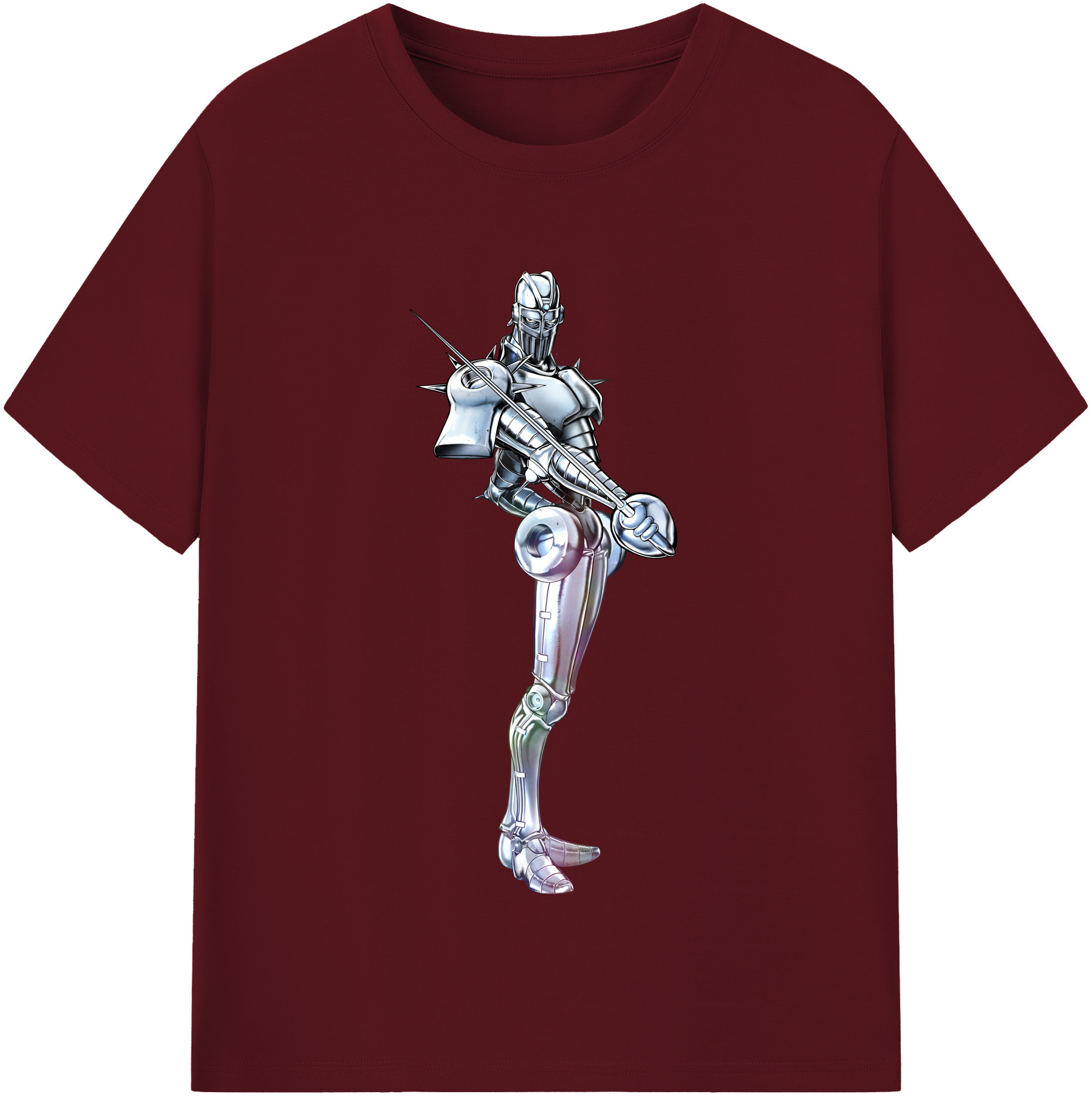 （画像用） ジョジョの奇妙な冒険 ジャン＝ピエール?ポルナレフ JoJo's Bizarre Adventure Jan Pierre Polnareff 綿100％半袖Tシャツ（フロントプリント）